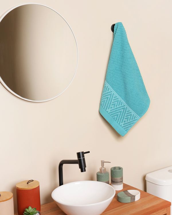 Toalha De Rosto 50cm x 70cm Corttex Jacquard Lisboa Azul UN