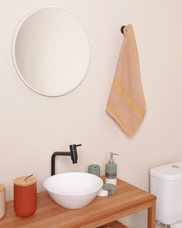 Toalha De Rosto Corttex 50cm x 70cm Charlotte Bege UN