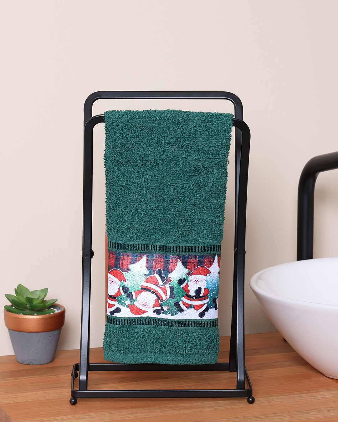 Toalha-Lavabo-Transfer-Natal---Verde-Medio