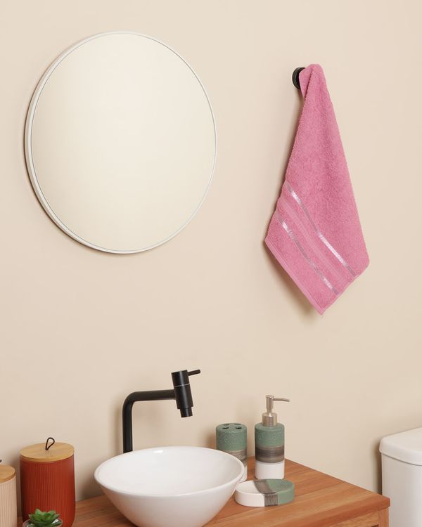 Toalha de Rosto 48x80cm Atlântica Joy Rosa UN