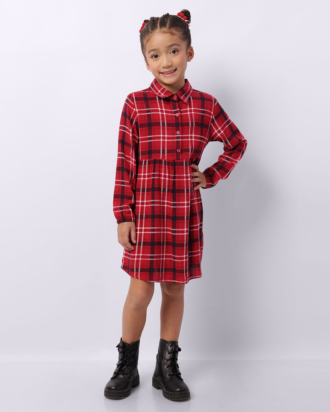 Vest-Dress-440441-Manga-34-Xadrez-F48---Estampado-Xadrez