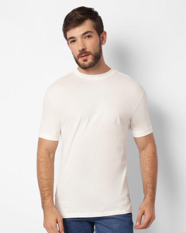 Camiseta Masculina Estampa Com Escrita Manga Curta Off White GG