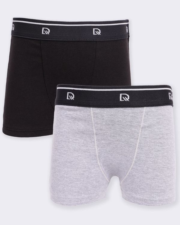 Kit 2 Cuecas Infantil DelRio Boxer Cinza Preta M
