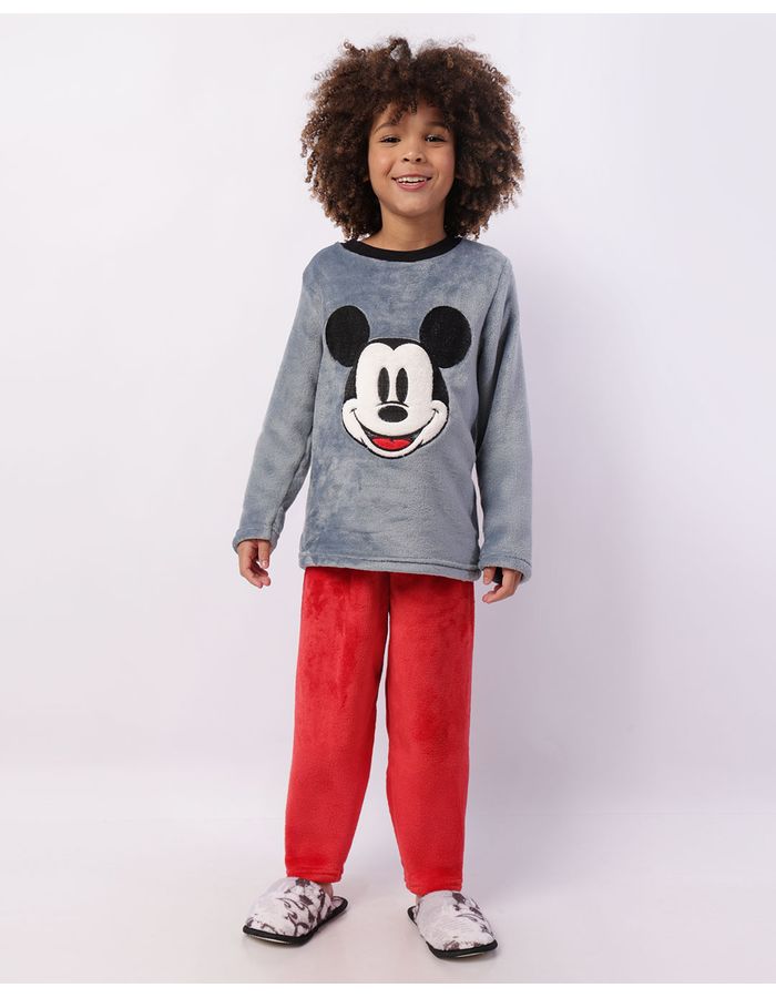 Pijama-Ml-Fleece-Info-Mickey-19610---Cinza