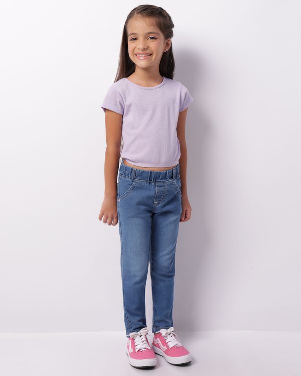 Calça Jeans Infantil Jegging Azul 8