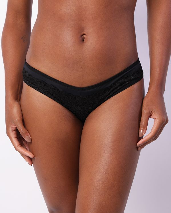 Calcinha Feminina Biquíni Com Renda Preta M
