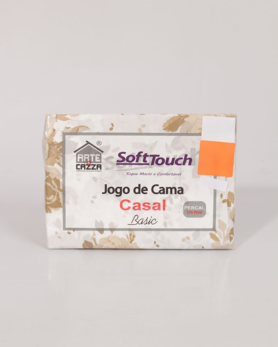 Jogo-De-Cama-Casal-3-Pecas-Arte---Cazza-Floral--Bege