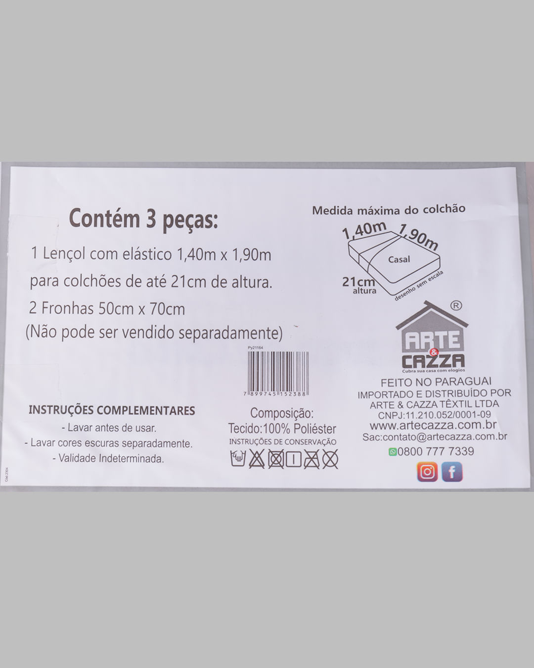 Jogo-De-Cama-Casal-3-Pecas-Arte---Cazza-Floral--Bege