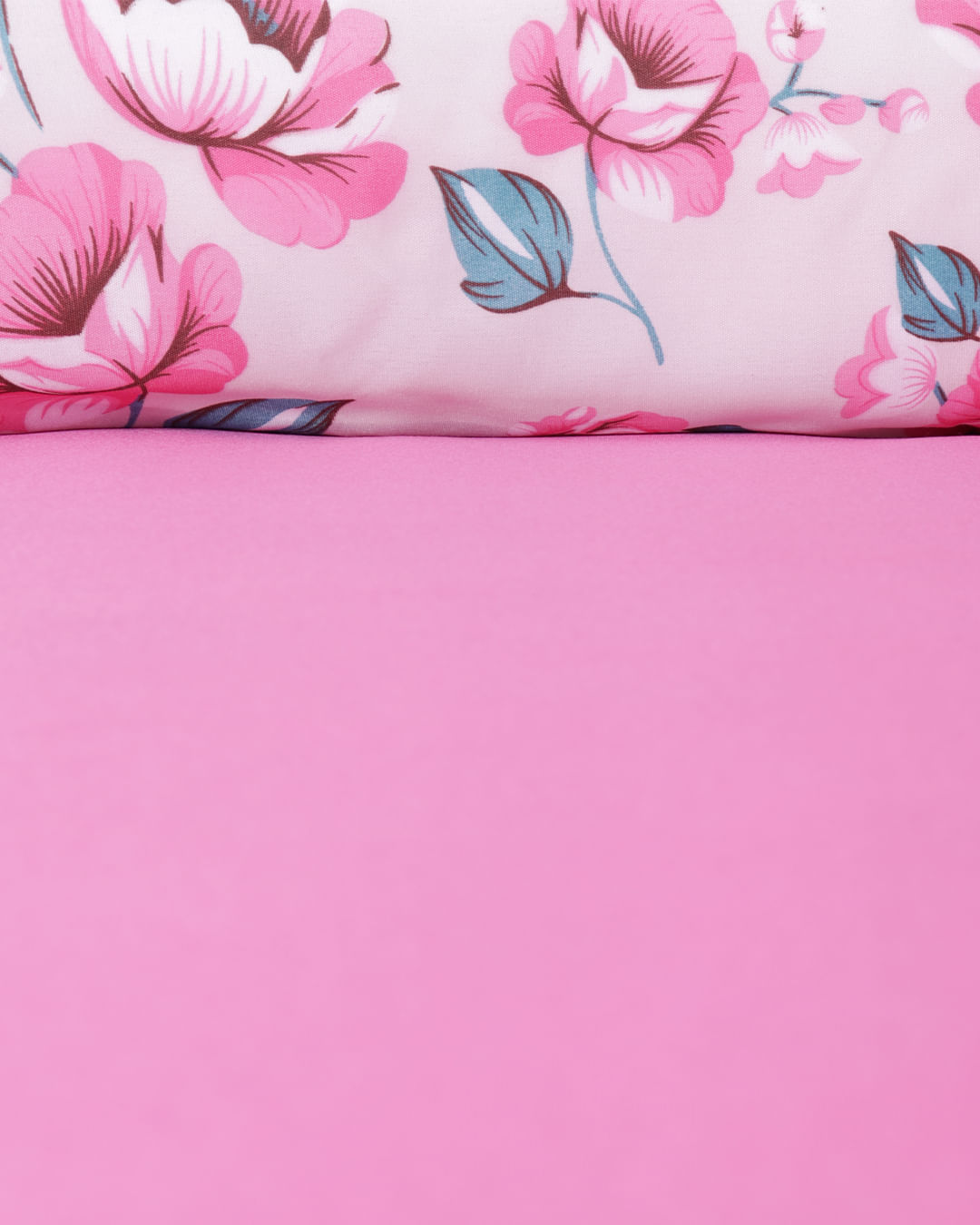 Jogo-De-Cama-Casal-3-Pecas-Floral-Arte-e-Cazza-Rosa