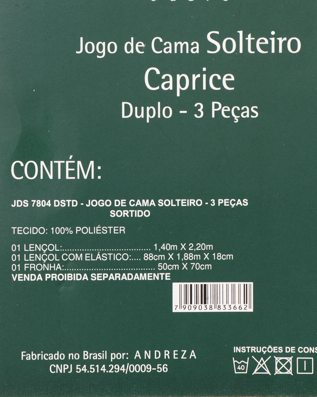 Jogo-De-Cama-Solteiro-Caprice---3-Pecas---Verde-Outros