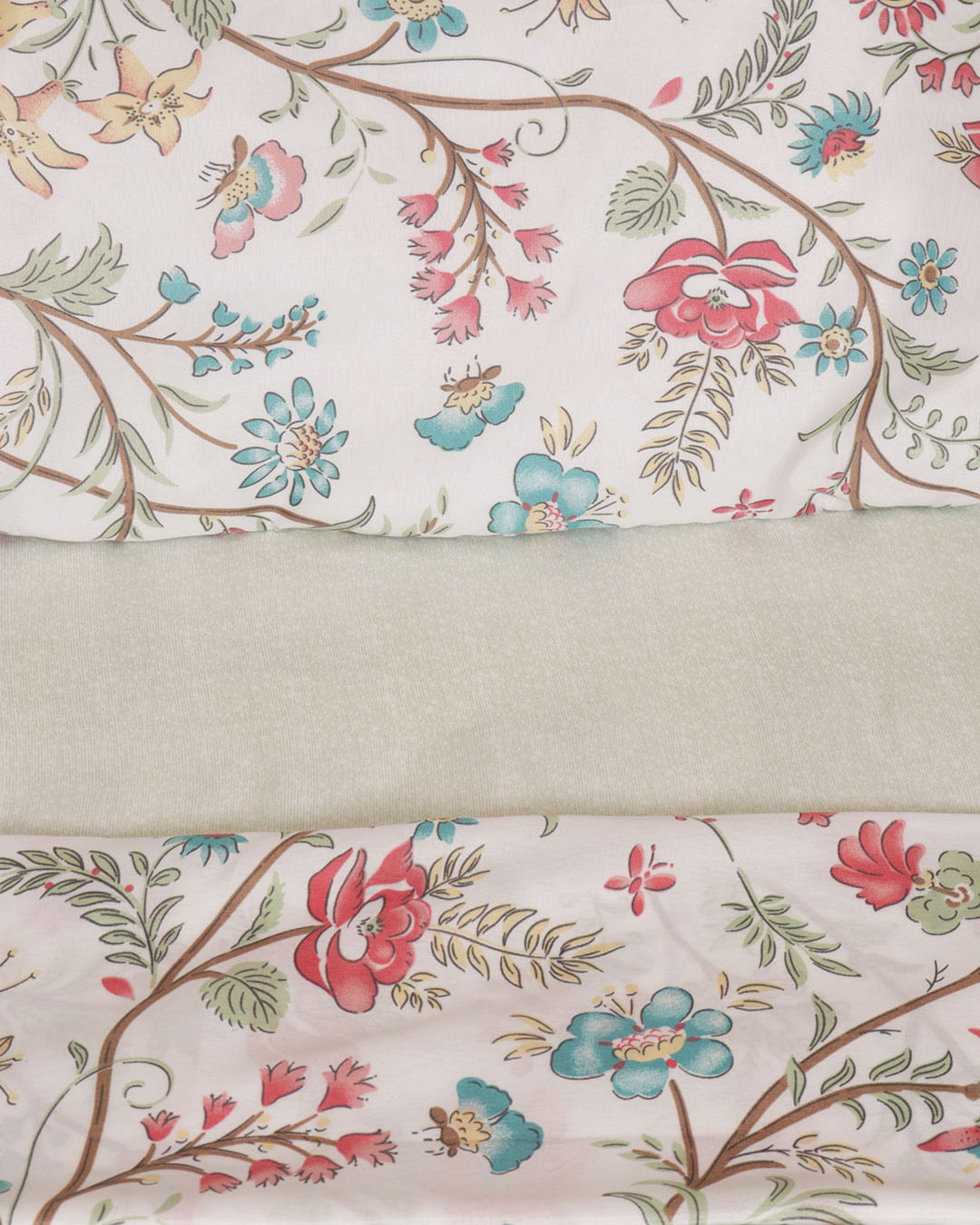 Jogo-De-Cama-Queen-Caprice---4-Pecas---Branco-Floral