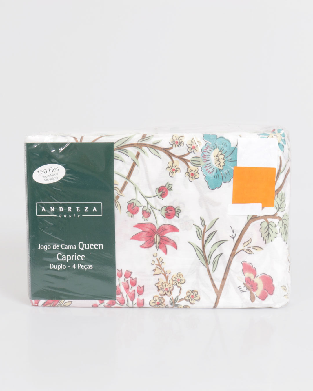 Jogo-De-Cama-Queen-Caprice---4-Pecas---Branco-Floral