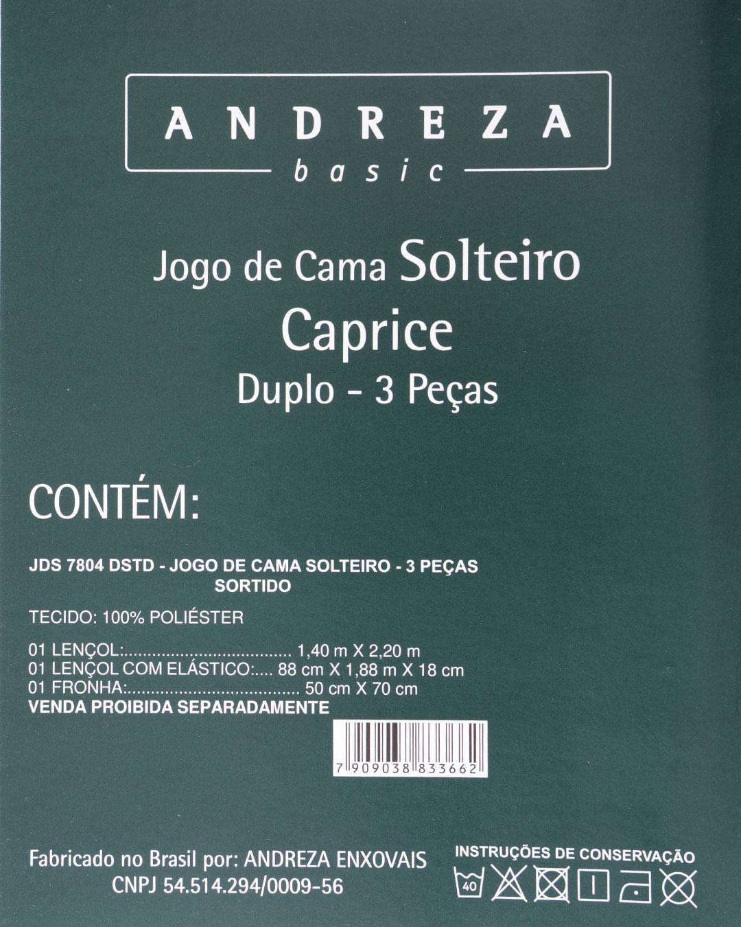 Jogo-De-Cama-Solteiro-Caprice---3-Pecas---Verde-Listrado