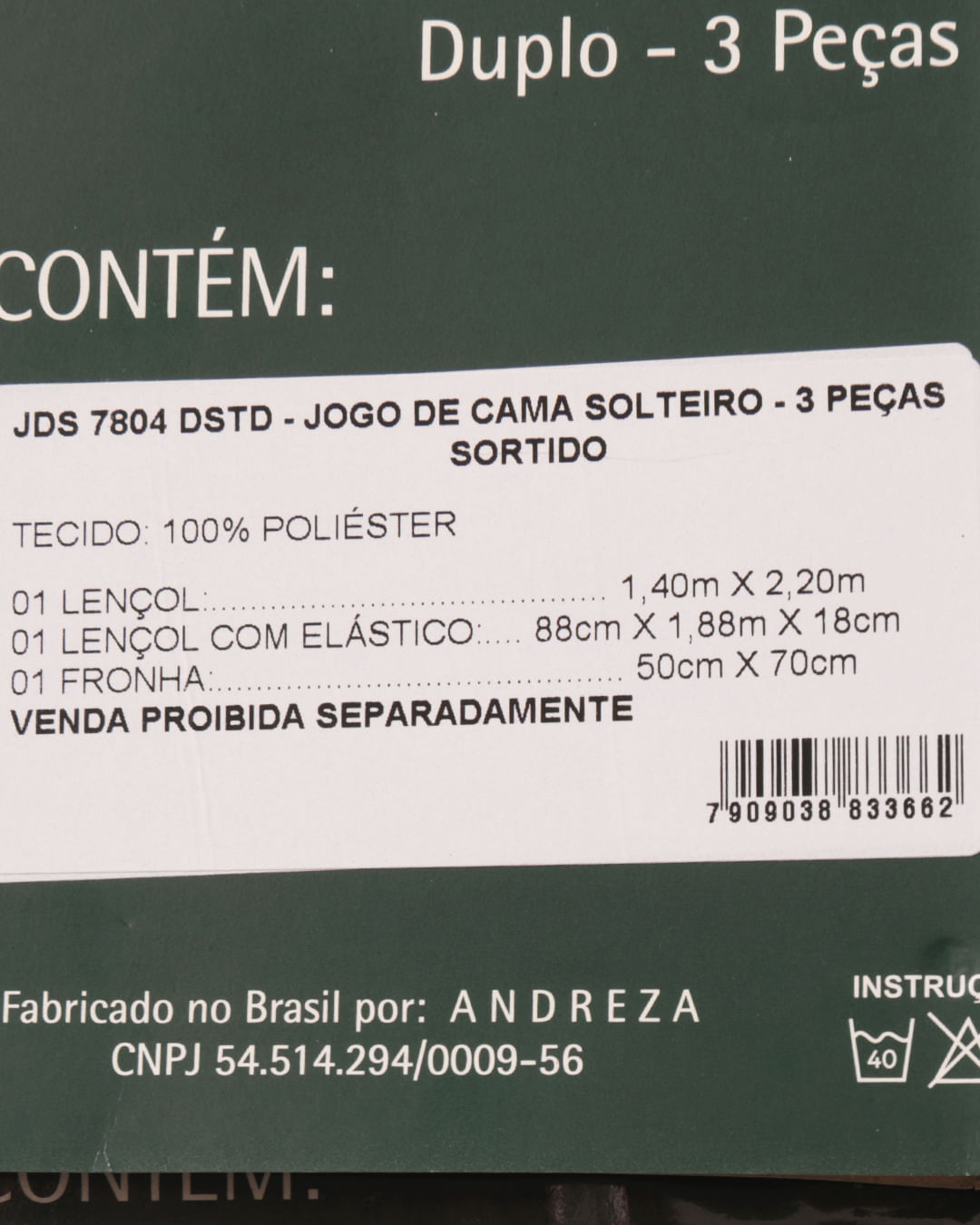 Jogo-De-Cama-Solteiro-Caprice---3-Pecas---Cinza-Escuro