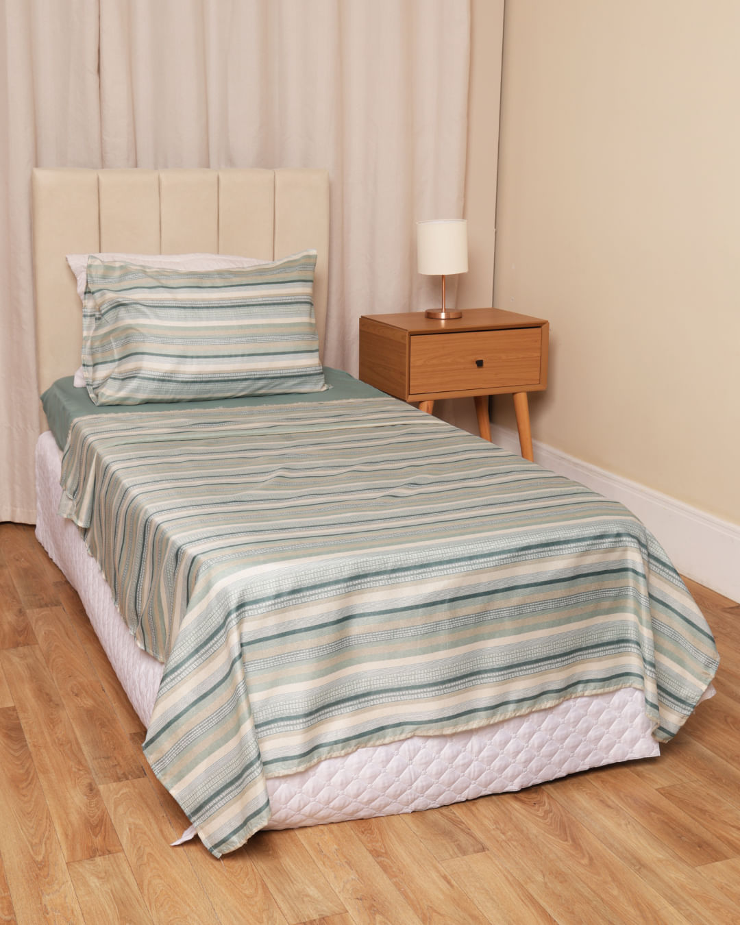 Jogo-De-Cama-Solteiro-Caprice---3-Pecas---Verde