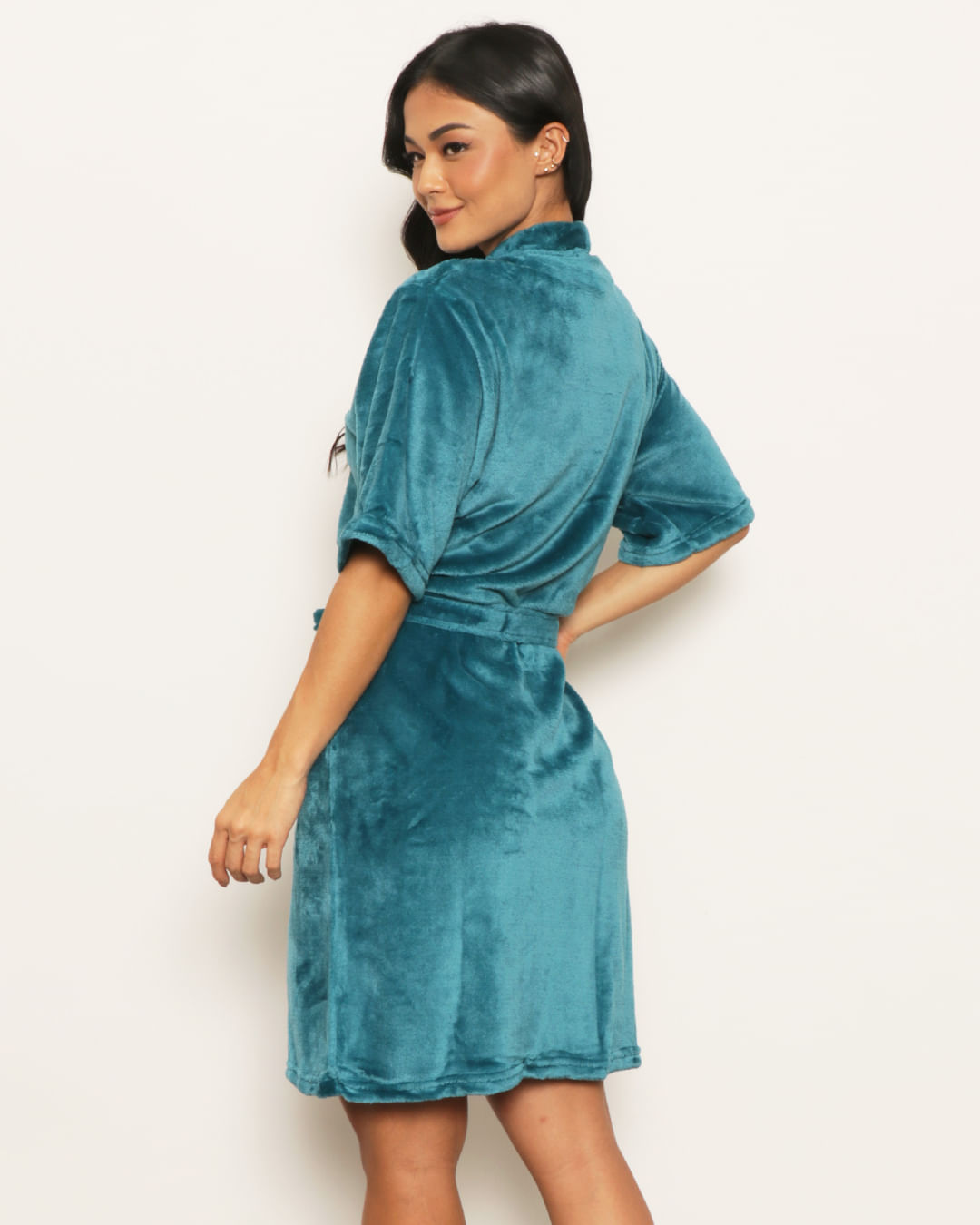 Roupao-Unissex-Plumagem-Flannel-Plush-Verde