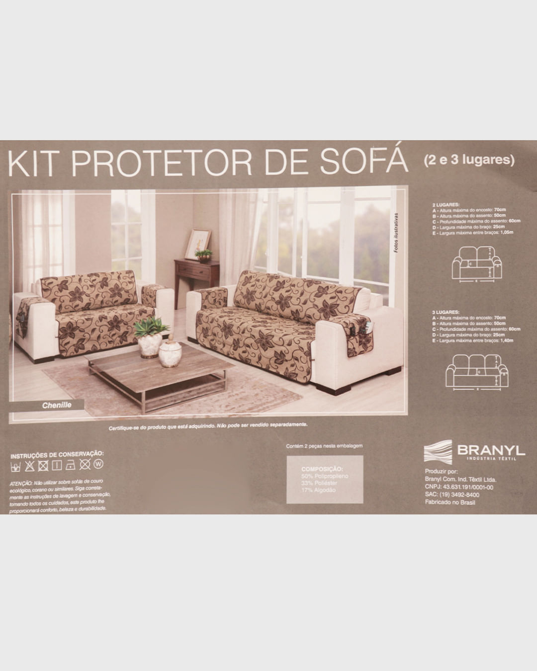Kit-Protetor-Sofa-Chenille-2-E-3-Lug---Bege-Escuro