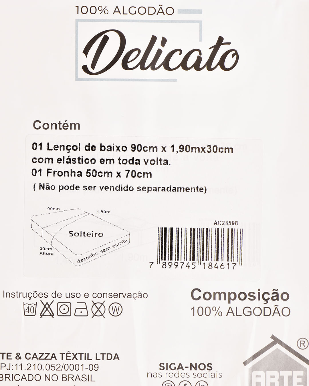 Jogo-De-Cama-St-2-Pcs-100--Algodao-Est---Bege-Listrado
