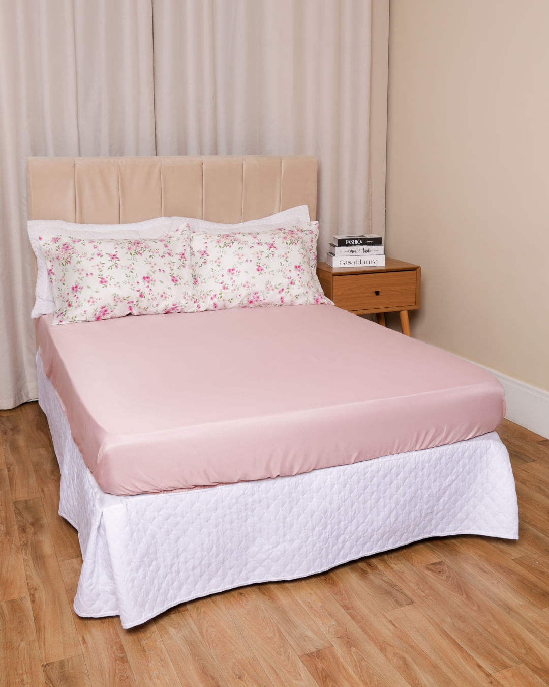 Jogo-De-Cama-Casal-3-Pcs-Romantico---Rosa-Claro
