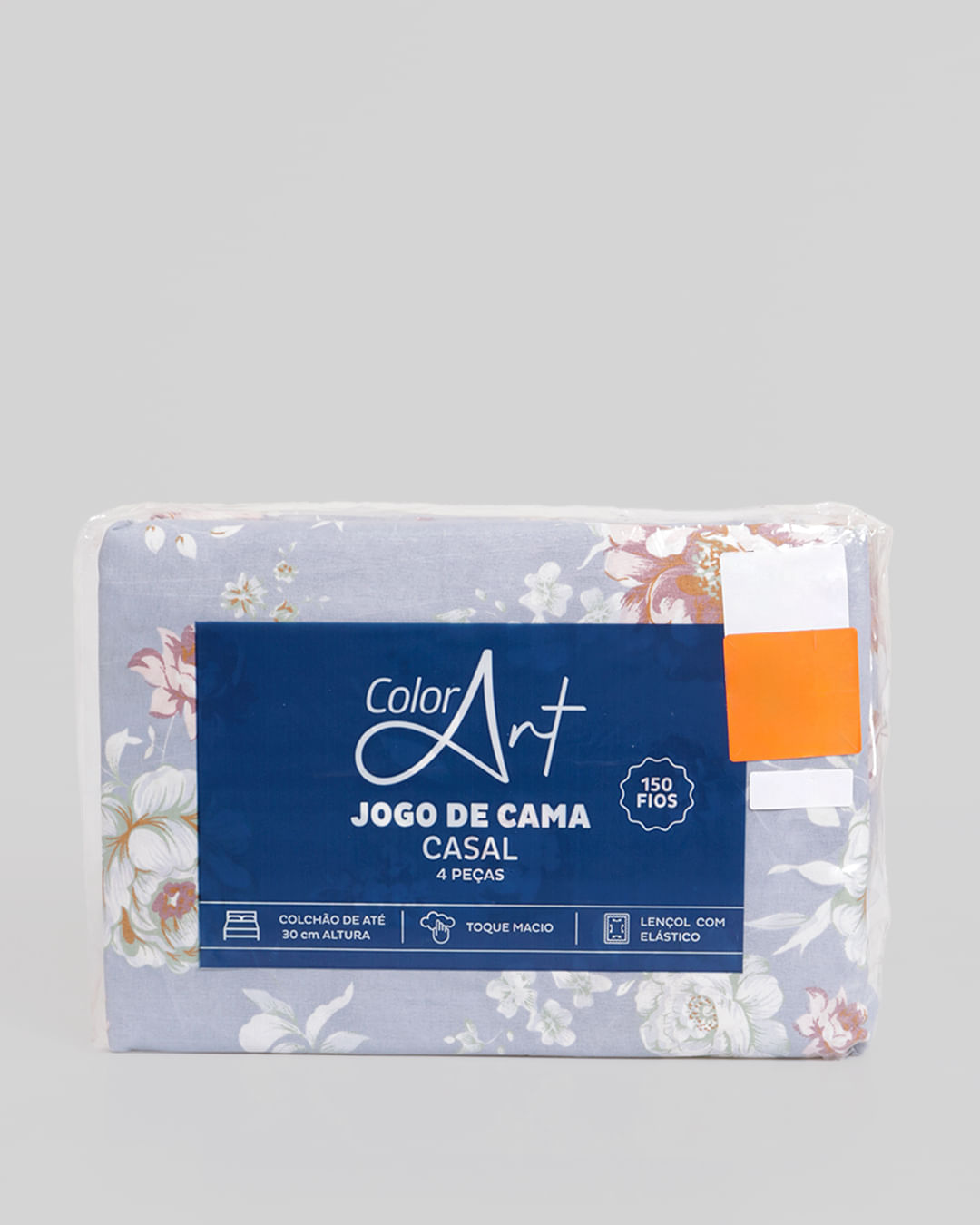 Jg-De-Cama-Color-Art-30cm-Sort-Casal---Azul-Floral