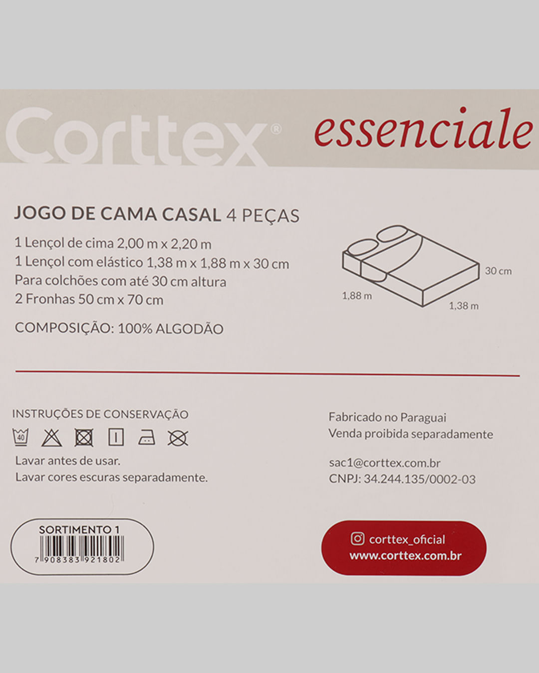 Jg-De-Cama-Cs-Algodao-100---4-Pcs---Bege-Outros