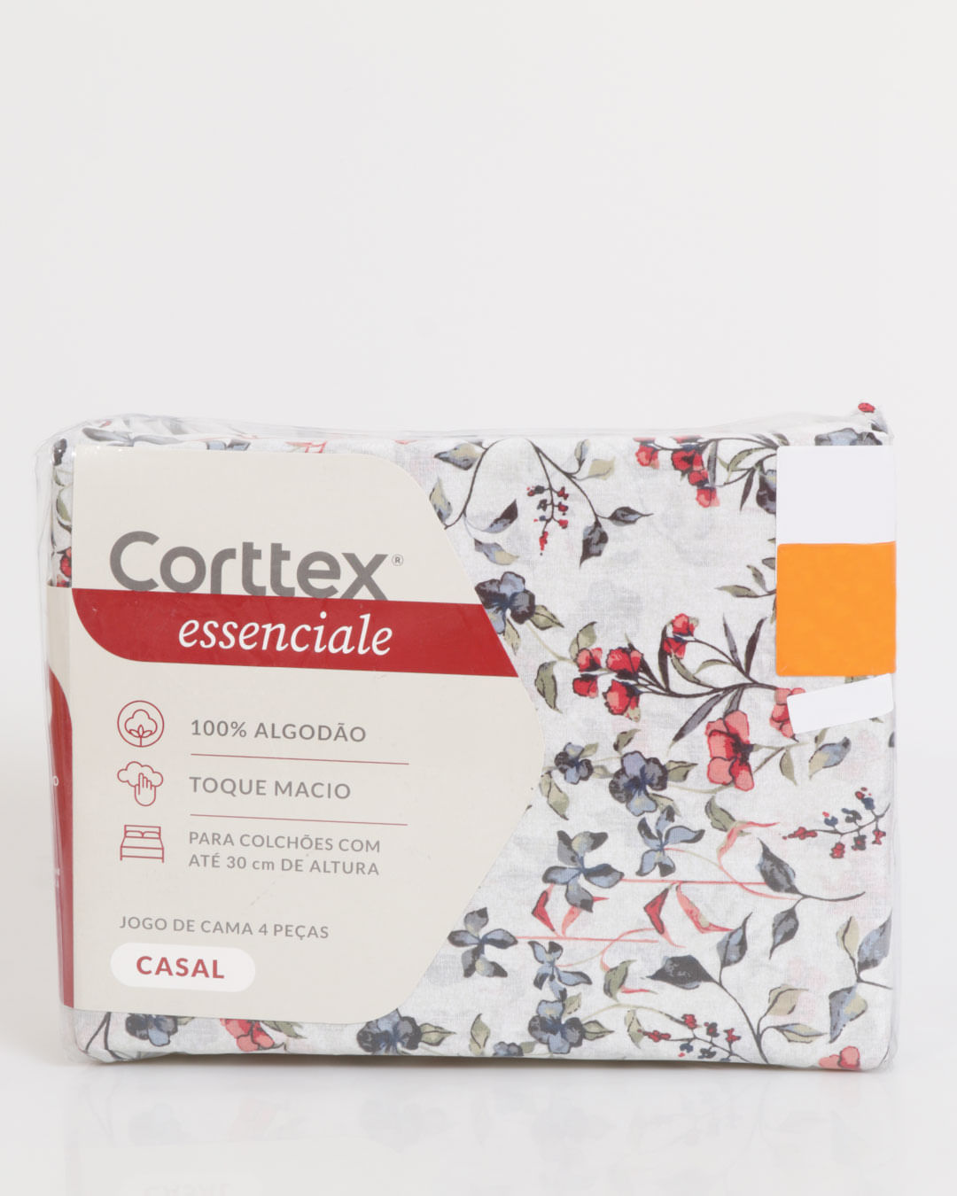 Jg-De-Cama-Cs-Algodao-100---4-Pcs---Verde-Floral