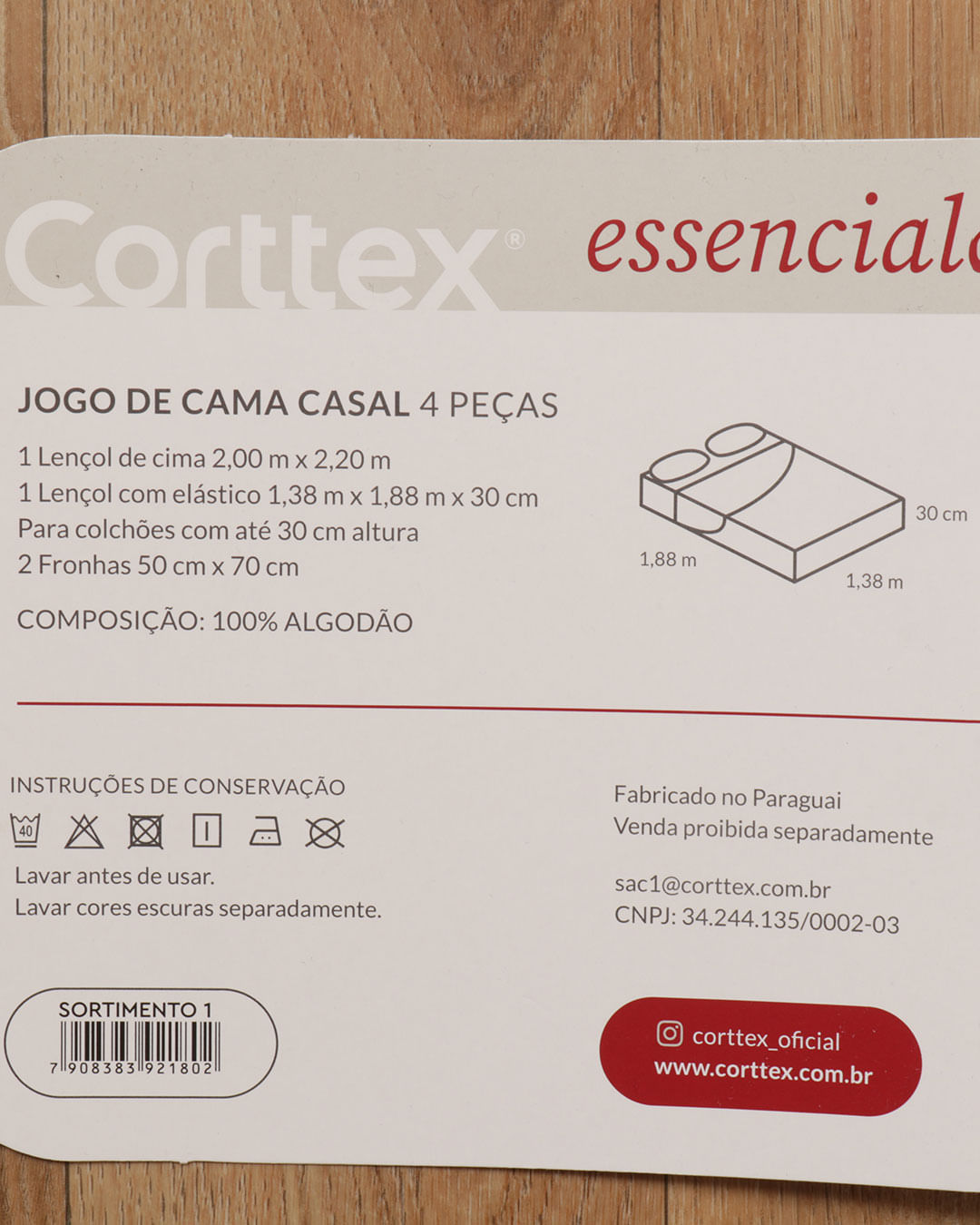Jg-De-Cama-Cs-Algodao-100---4-Pcs---Bege-Floral