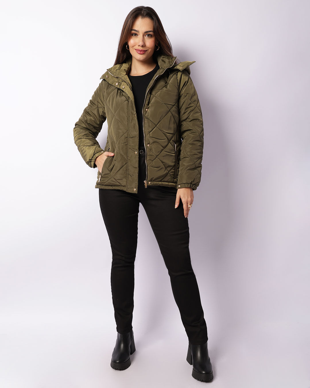 Jaqueta-Puffer-8310-Ziper-Dourado---Verde-Escuro
