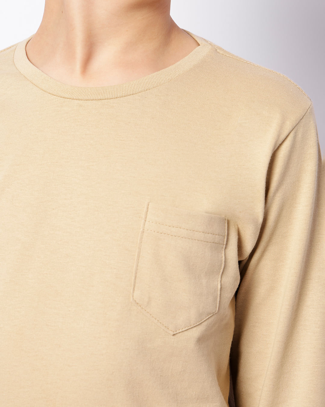 Camiseta-T40325-Ml-Bas-Bege---Bege-Claro