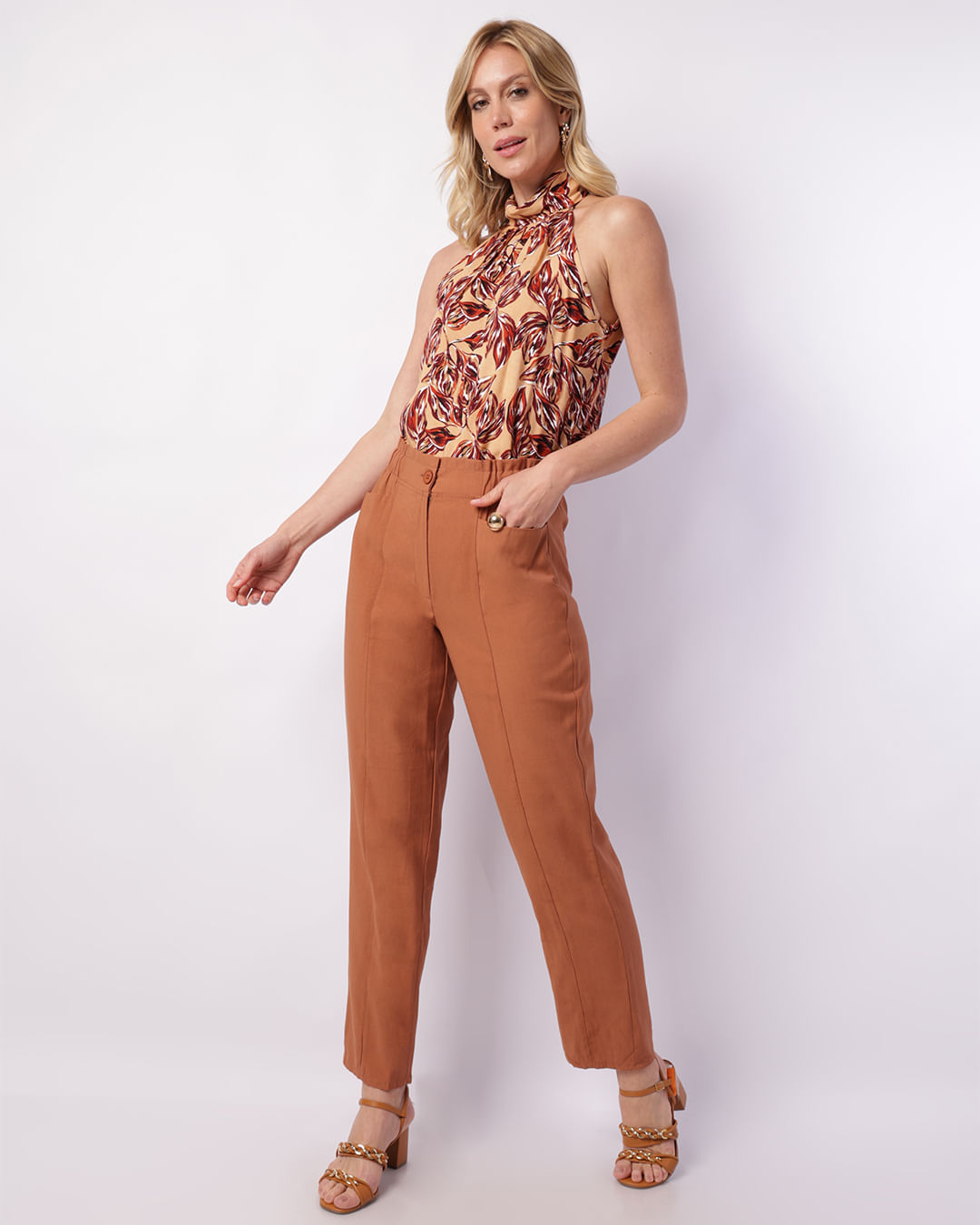 Calca-Twill-Cos-Elast-730304-Khaki---Khaki