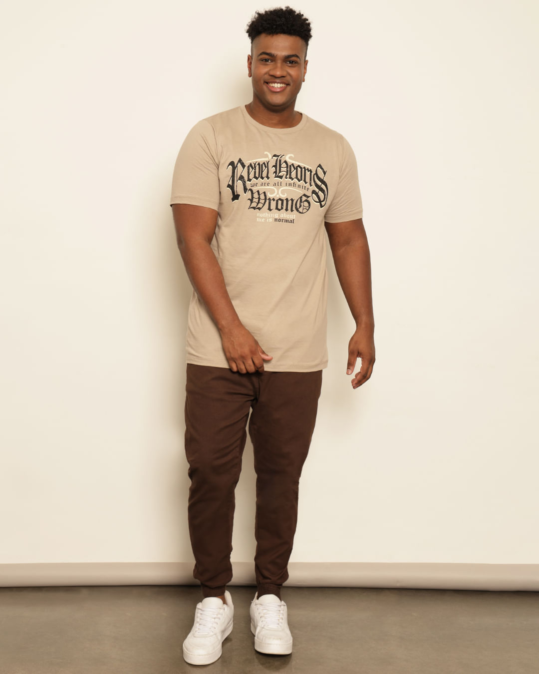 Camiseta-6301764-Fashion-Bege-Plus---Bege-Medio