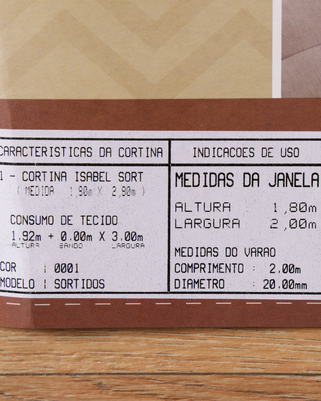 Cortina-Isabel-Sort-Para-Varao-Ate-2-Mts---Bege-Outros