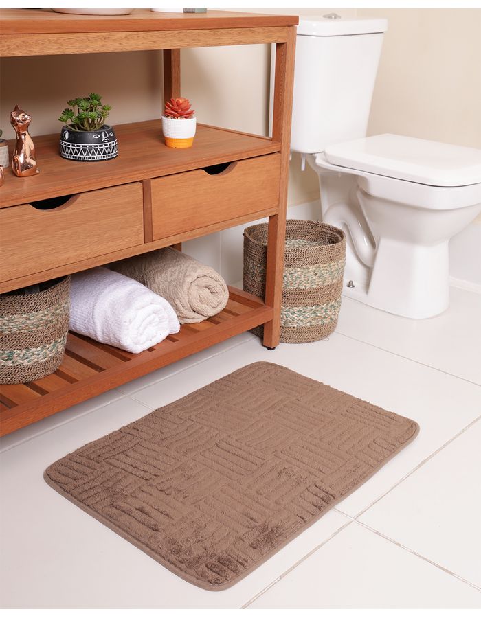 Tapete-Aconchego-45x65---Marrom-Medio