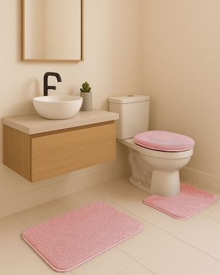 Jg-Banheiro-Belo-Cotton--3pcs---Rosa