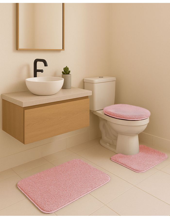 Jg-Banheiro-Belo-Cotton--3pcs---Rosa