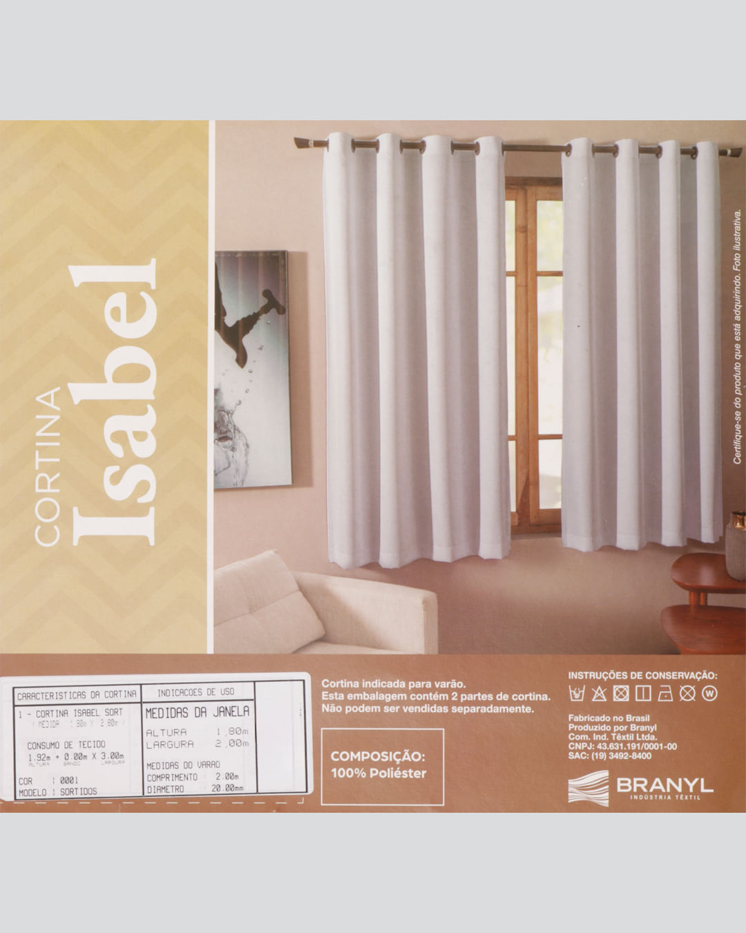 Cortina-Isabel-Sort-Para-Varao-Ate-2-Mts---Amarelo-Medio