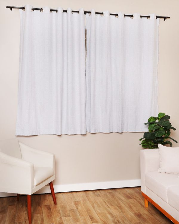 Cortina Rústica Bella Janela 300cm x 170cm Cinza UN