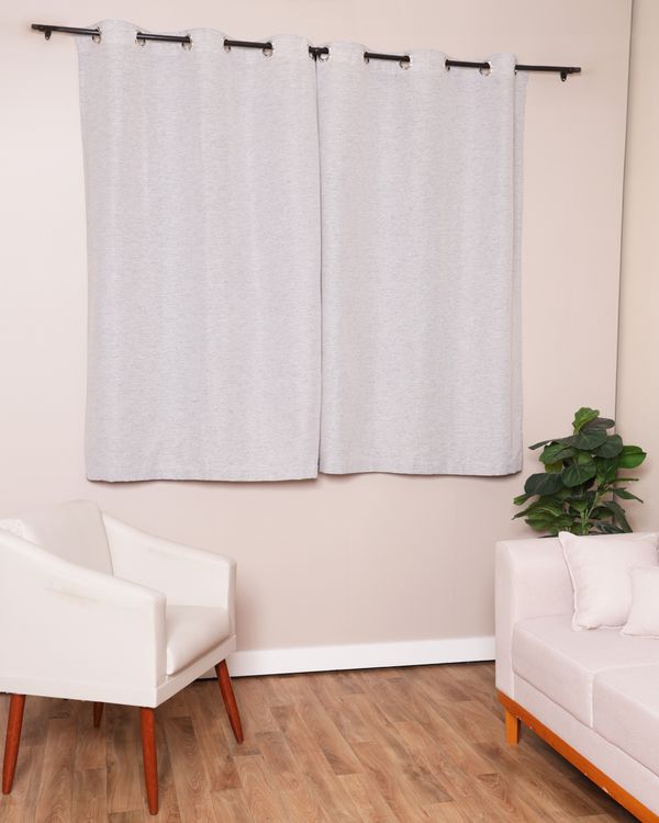 Cortina Bella Janela 240cm x 170cm Rustica Texturizada Bege UN