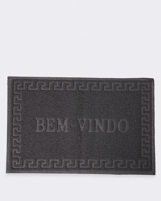 Capacho-Vinil-40x60-Bem-Vindo---Cinza-Medio