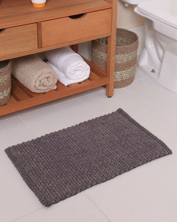 Tapete Nice Corttex Home Design 40cm x 60cm Felpudo Cinza UN
