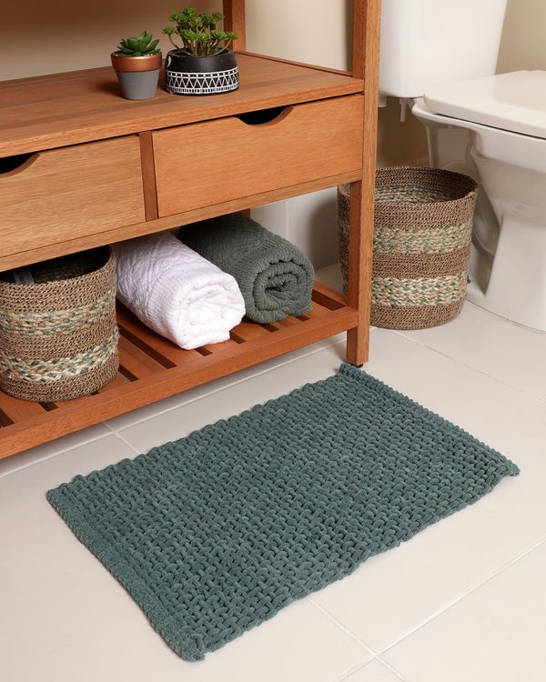 Tapete Nice Corttex Home Design 40cm x 60cm Felpudo Verde UN