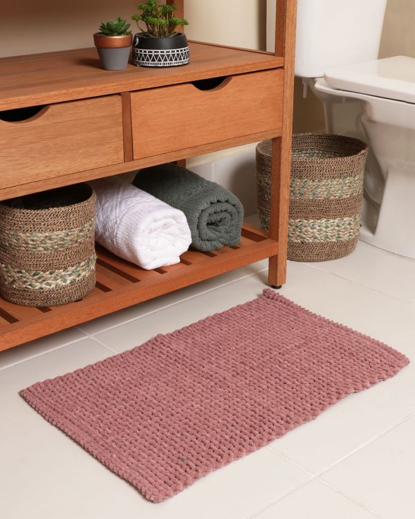 Tapete Nice Corttex Home Design 40cm x 60cm Felpudo Rosa UN