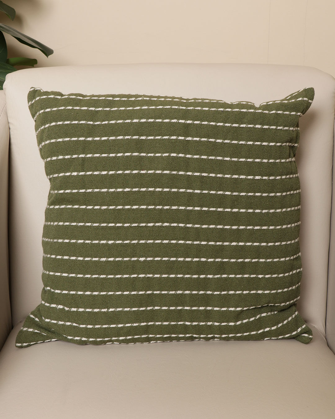 Almofada-Rustica-Etcnico-40x40-Sort---Verde-Medio