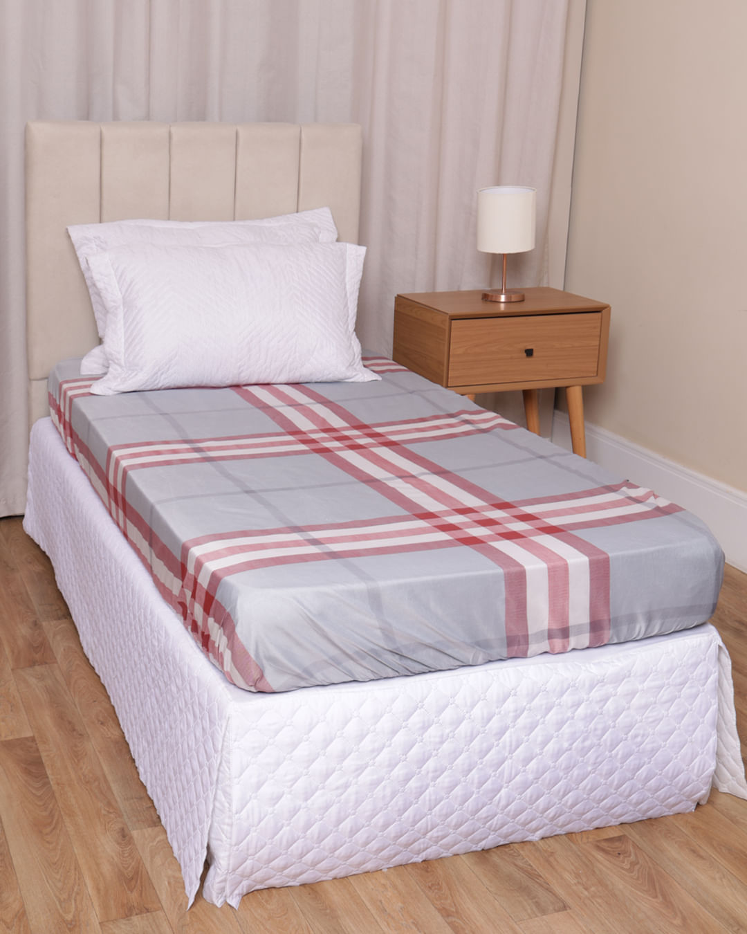 Lencol-Avulso-Solteiro-Com-Elastico-Mode---Cinza-Xadrez