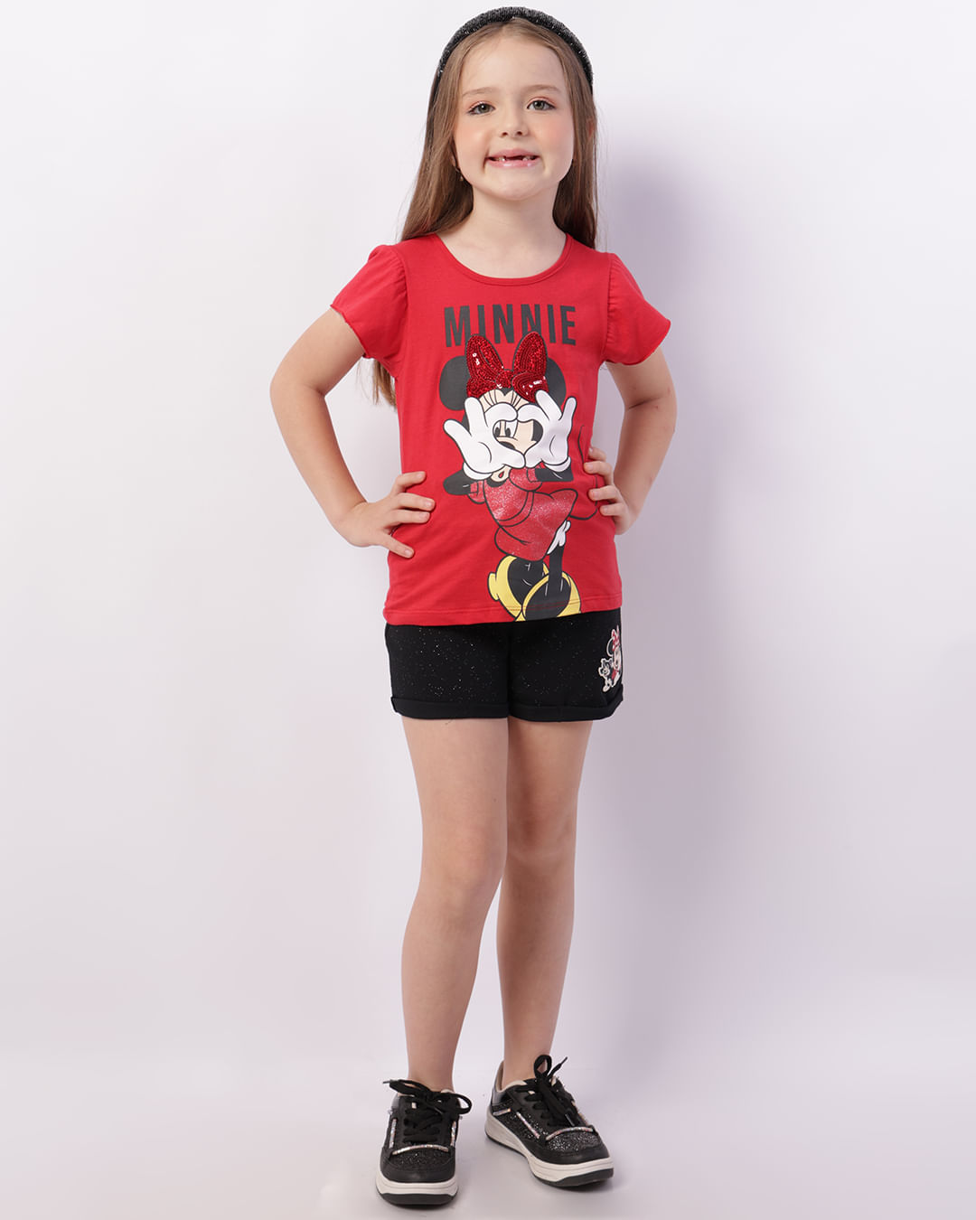 Short-108879t-Clochard-F410-Minnie---Preto