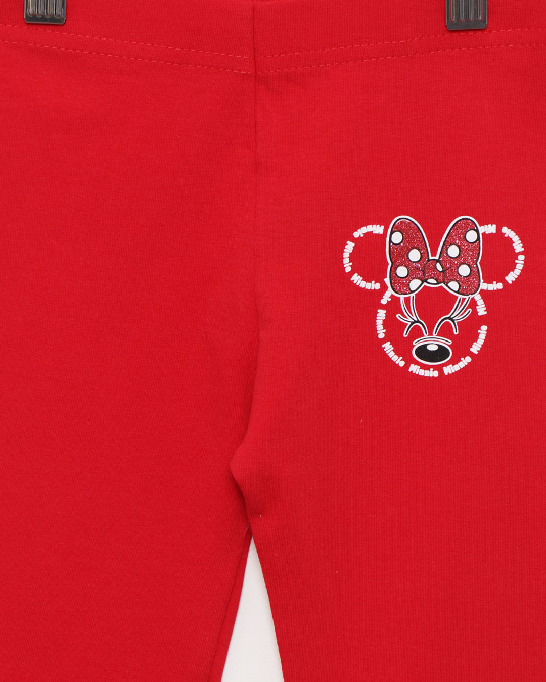 Calça Legging Bebê Estampa Minnie Disney Vermelha-1751466245430