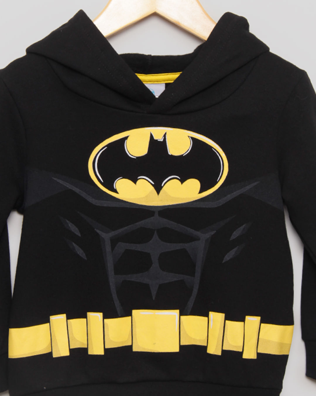 Blusão Moletom Bebê Batman Liga da Justiça Preto-1751466971887