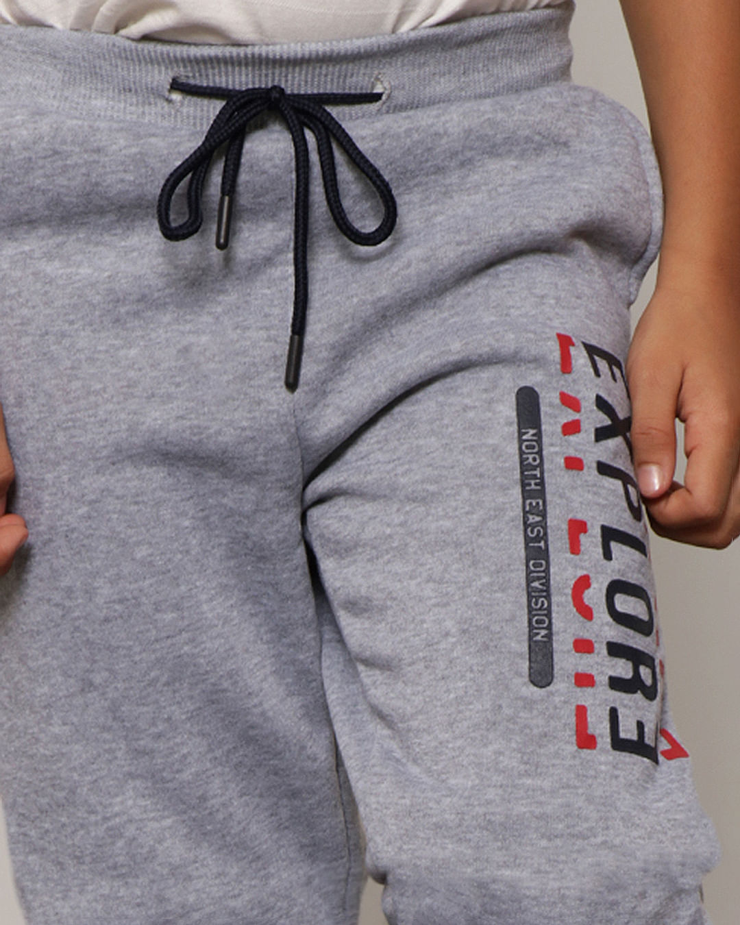 Calça Moletom Infantil Jogger Explore Cinza-1751467816398