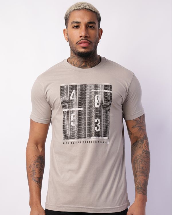 Camiseta Masculina Gangster Manga Curta Cinza G
