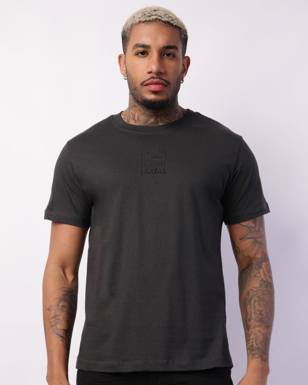 Camiseta Masculina Fatal Manga Curta Preta M